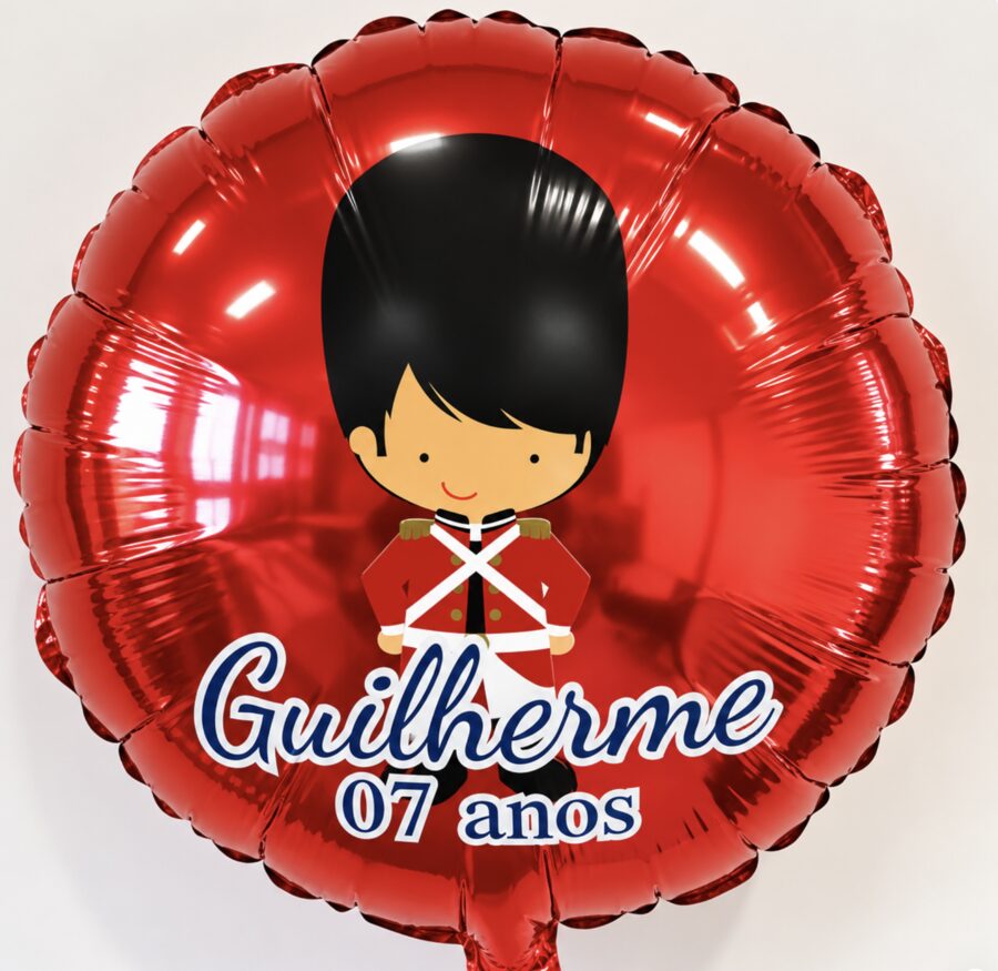 Balão personalizado Guilherme 07 anos